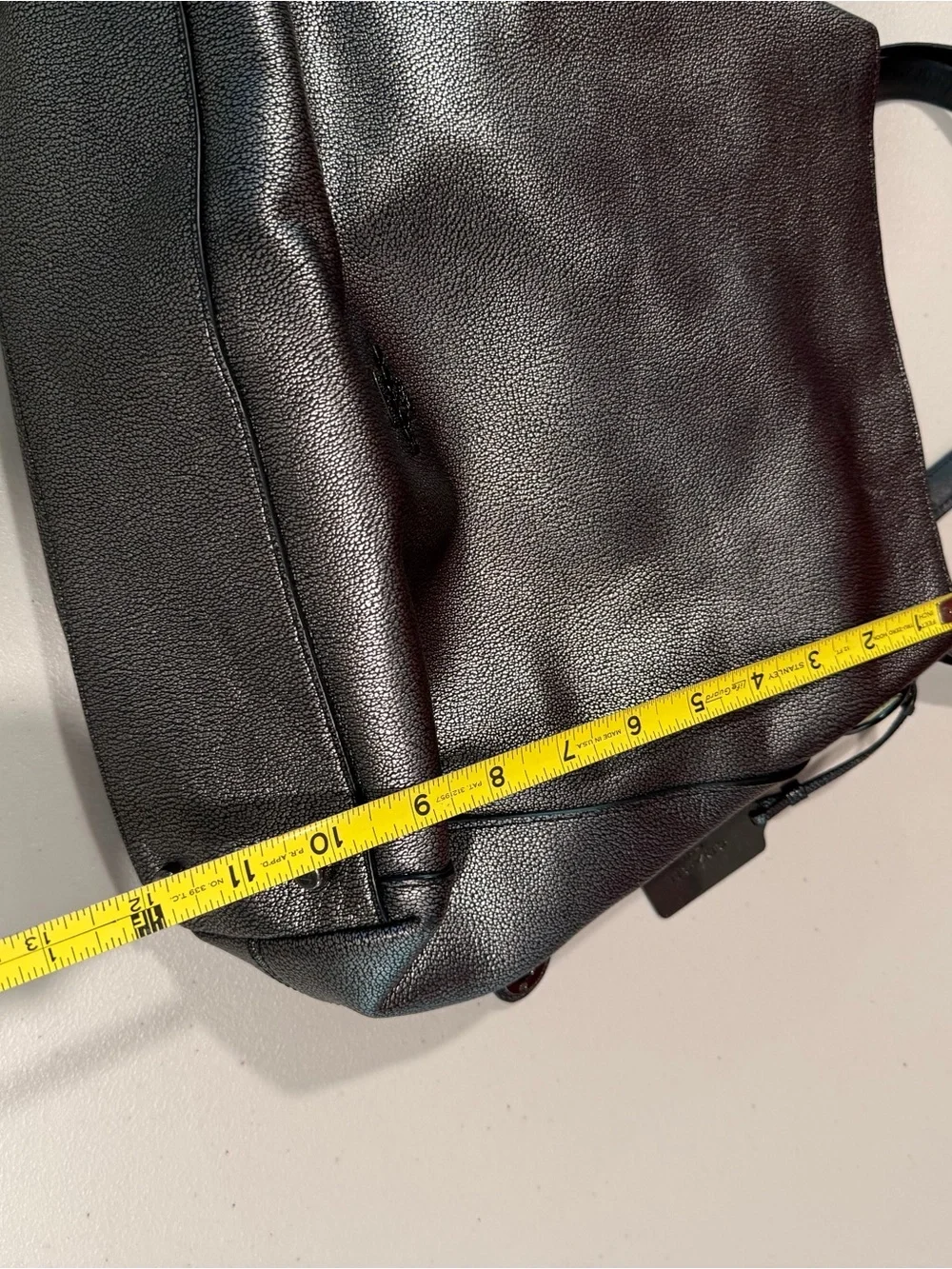 Coach Black Pebbled Leather Messenger Bag